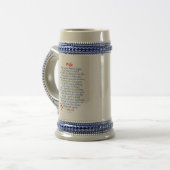 Ehefrau-Liebe Bierglas (Vorderseite Links)
