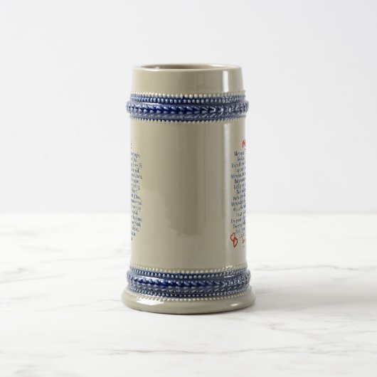 Ehefrau-Liebe Bierglas (Mittel)