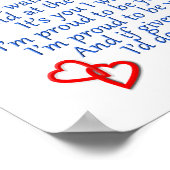 Ehefrau Liebe Poster (Ecke)