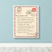 Ehefrau Liebhaber | Für meine zukünftige Ehefrau L Leinwanddruck (Insitu (Holzboden))