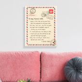 Ehefrau Liebhaber | Für meine zukünftige Ehefrau L Leinwanddruck (Insitu (Wohnzimmer))