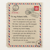 Ehefrau Liebhaber | Für meine zukünftige Ehefrau L Planer (Vorderseite)