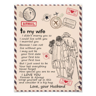 Ehefrau Liebhaber  Zu meiner Ehefrau I Liebe Sie L Fotodruck