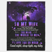 Ehefrau Liebhaber | Zu meiner Ehefrau Liebe ich Si Fleecedecke (Vorderseite)