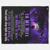 Ehefrau Liebhaber | Zu meiner Ehefrau Liebe ich Si Fleecedecke (Vorderseite (Horizontal))