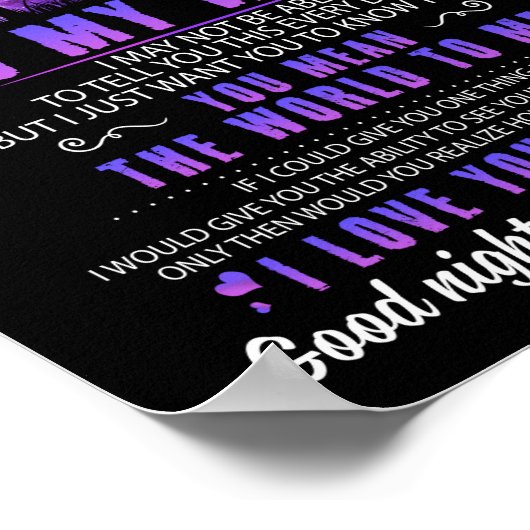 Ehefrau Liebhaber | Zu meiner Ehefrau Liebe ich Si Poster (Ecke)