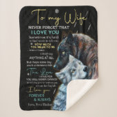 Ehefrau Liebhaber| Zu meiner Ehefrau nie vergessen Sherpadecke (Vorderseite)