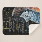 Ehefrau Liebhaber| Zu meiner Ehefrau nie vergessen Sherpadecke (Vorderseite (Horizontal))