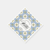 Ehefrau Lotus Custom Bachelorette Cocktail Napkin Serviette (Ecke)