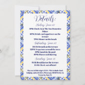 "Ehefrau" Lotus Junggeselinnen-Abschied Einladung (Rückseite)