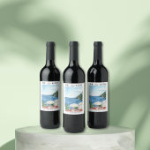 Ehefrau Lotus Junggeselinnen-Abschied - Weinetiket Weinetikett