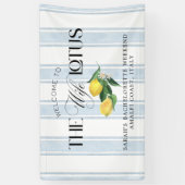 Ehefrau Lotus - Lemon Custom Welcome Banner (Vertikal)