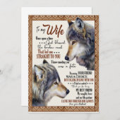 Ehefrau Lover| zu meiner Ehefrau I Liebe Sie für i Einladung (Vorne/Hinten)