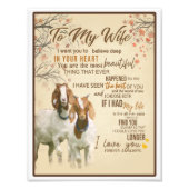 Ehefrau Lover |Zu meiner Ehefrau Liebe Sie immer u Fotodruck (Vorne)