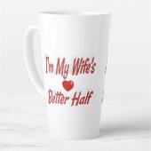 Ehefrau lustiger roter Text Milchtasse (Linke Ecke)