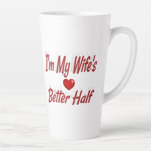 Ehefrau lustiger roter Text Milchtasse (Rechts)