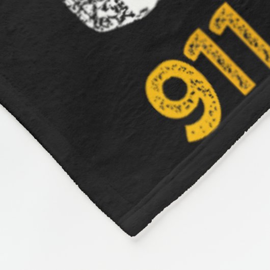 Ehefrau Mama 911 Dispatcher US Flag Unabhängigkeit Fleecedecke (Ecke)