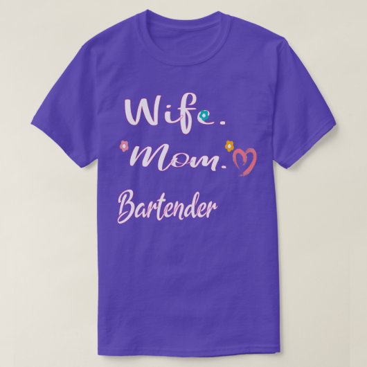 EHEFRAU MAMA BARKEEPER 1 T-Shirt (Design vorne)