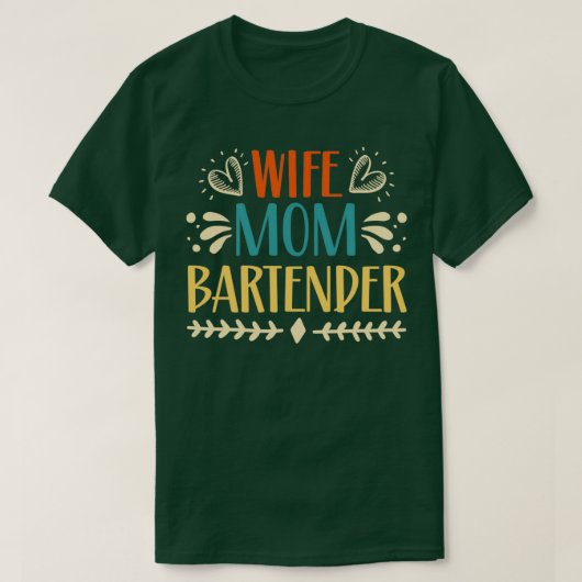 EHEFRAU MAMA BARKEEPER 4 T-Shirt (Design vorne)