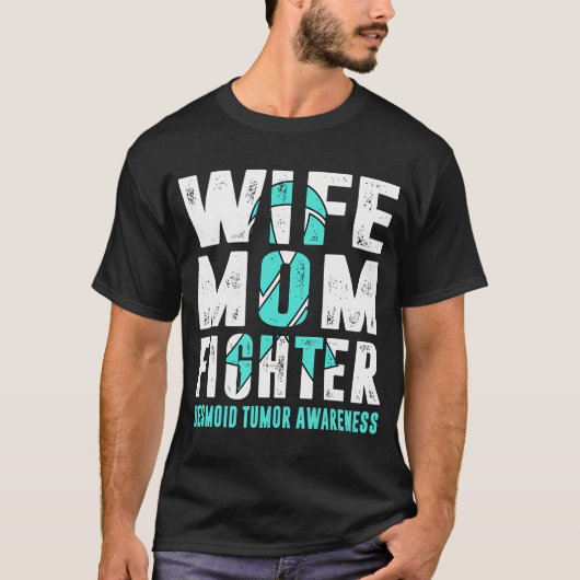 Ehefrau Mama Bekämpfen desmoider Tumorbewusstsein T-Shirt (Vorderseite)