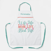 Ehefrau Mama Best Life Geschenk für Mama Küche Schürze (Vorderseite)