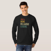 Ehefrau Mama Billiards Legend Pool Player Moth T-Shirt (Vorne ganz)