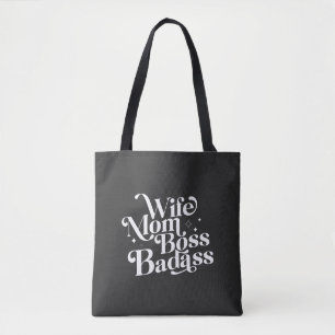 Ehefrau Mama Boss Badass Funny Sarcastic Muttertag Tasche