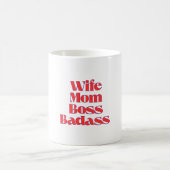 Ehefrau Mama Boss Badass Kaffeetasse (Mittel)