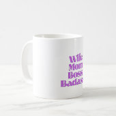 Ehefrau Mama Boss Badass Kaffeetasse (Vorderseite Links)