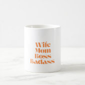 Ehefrau Mama Boss Badass Kaffeetasse (Mittel)