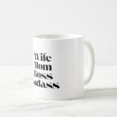 Ehefrau Mama Boss Badass Kaffeetasse (VorderseiteRechts)