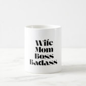 Ehefrau Mama Boss Badass Kaffeetasse (Mittel)