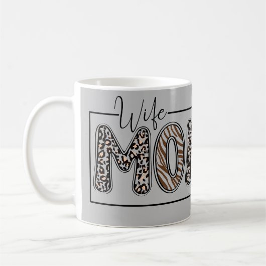 Ehefrau Mama Boss Custom Kaffeetasse (Links)