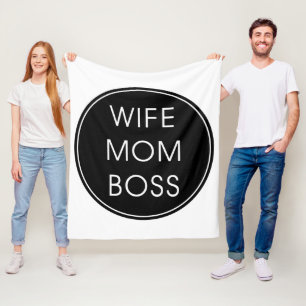 EHEFRAU MAMA BOSS FLEECEDECKE
