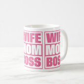 Ehefrau - Mama - Boss Kaffeetasse (VorderseiteRechts)