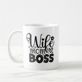 Ehefrau Mama Boss Kaffeetasse (Links)