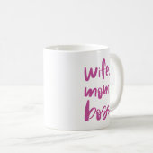 Ehefrau. Mama. Boss. Kaffeetasse (VorderseiteRechts)
