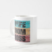 Ehefrau Mama Boss Kaffeetasse (Vorderseite Links)