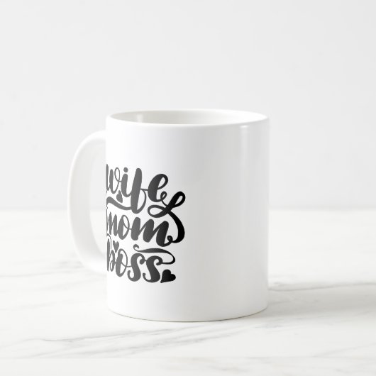 Ehefrau Mama Boss Kaffeetasse (Vorderseite Links)