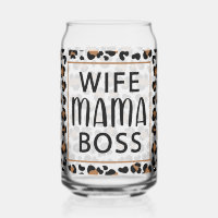 Ehefrau Mama Boss Leopard Print