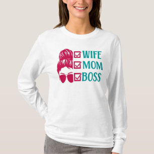 Ehefrau Mama Boss, Mama Leben T-Shirt
