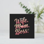 Ehefrau Mama Boss - Mütter Tag Geschenke Ideen (Stehend Vorderseite)