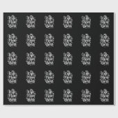 Ehefrau Mama Boss Niedliches Muttertagsgeschenk Geschenkpapier (Flach)