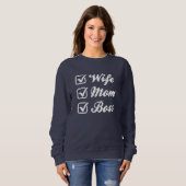 Ehefrau Mama Boss Sweatshirt (Vorne ganz)