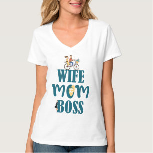 Ehefrau Mama Boss T-Shirt