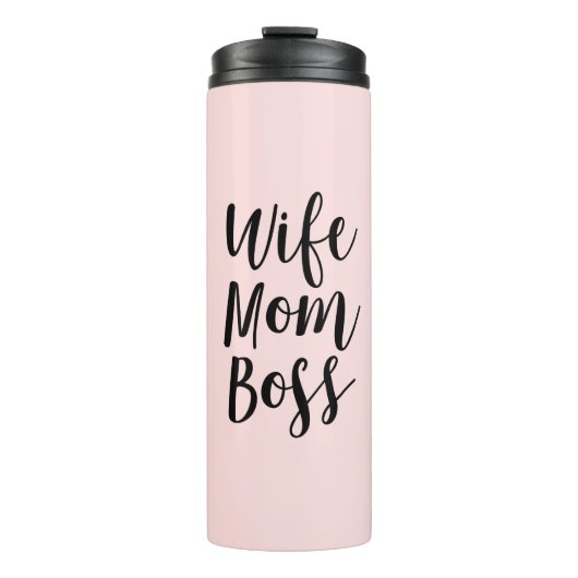 Ehefrau Mama Boss Thermosbecher (Vorderseite)