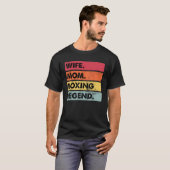 Ehefrau Mama Boxing Legende Funny Boxer Mutter Fra T-Shirt (Vorne ganz)