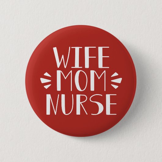 Ehefrau Mama Button (Vorderseite)