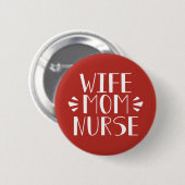 Ehefrau Mama Button (Vorne & Hinten)