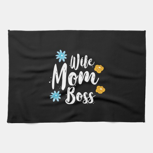 Ehefrau-Mama-Chef Geschirrtuch (Horizontal)